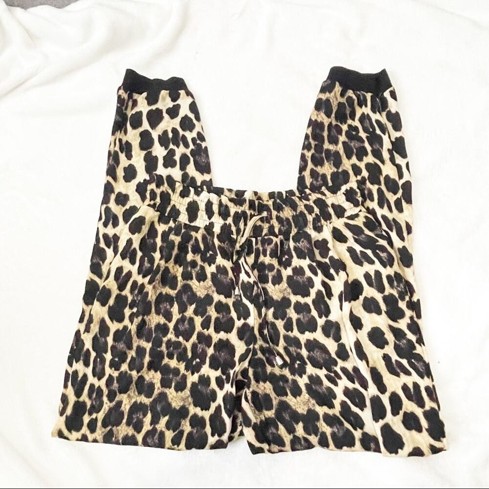 Zara Leopard Print Joggers Size Xs Elastic Waist … - image 7